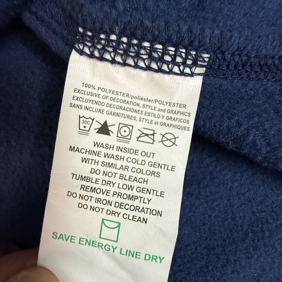 Authentic Majestic ThermaBase Blue 1/4 Zip Pullover Sweatshirt Authentic - Picture 4 of 6